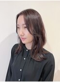 ミディアムスタイル シアーモーブブラウン