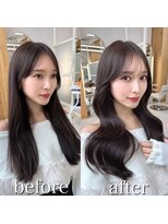 アフロートリノ(AFLOAT Leino)&nbsp;大人可愛い韓国ヘア　レイヤーカット　くびれヘア　似合わせh