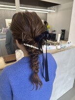 ゴットラトゥール(GOTTO LATOUR)&nbsp;あみ下ろしヘア/編み下ろしヘア/結婚式ヘアアレンジ