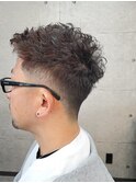 メンズショート　パーマ