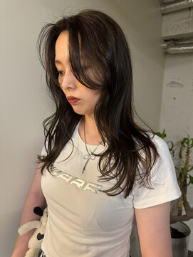 ノラ シブヤ(NORA) レイヤーカット/カーテンバング/オリーブベージュ