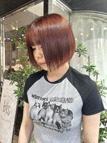 ヘアーアンドメイク ビス(HAIR&MAKE bis)&nbsp;タッセルボブ×ボルドーカラー♪【唐木彩華】