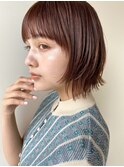 レイヤーカットマッシュショートボブウルフカット韓国/前髪あり