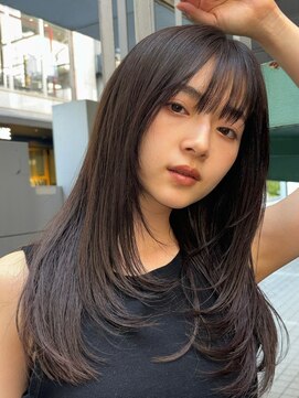 ノイ(noi) 顔周りレイヤーカットグレージュカラーくびれボブベージュカラー