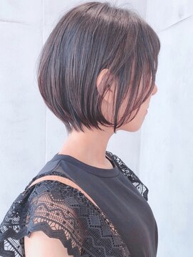 セイドット オモテサンドウ(Say. omotesando) say.こなれミディ前髪イメチェンアッシュブラックショートボブ