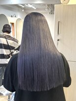 マニア(mania.)&nbsp;ネイビーブルーラベンダーグレージュくすみカラー透明感カラー