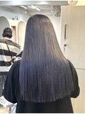 ネイビーブルーラベンダーグレージュくすみカラー透明感カラー