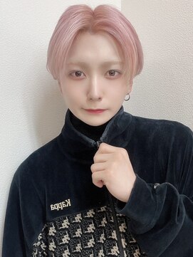 ドットハリス(.Hallis) ハイトーン/ホワイトピンク/センターパート