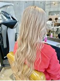 ホワイトブロンドヘアー|西葛西|ブリーチ|髪質改善|ヘッドスパ