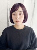 ツヤ感たっぷり！大人女性のまとまりワンカールボブ