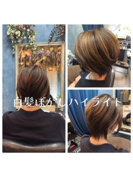 ゼロイチイチゴー 茗荷谷(0115) ミセス&白髪ぼかしハイライト♪