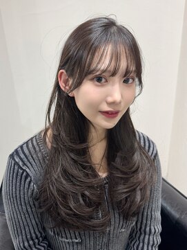 クレム 博多駅店(ChLem) 顔まわりレイヤー 艶カラー 暗髪 韓国風 髪質改善 福岡美容室