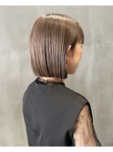 20代30代アッシュグレージュナチュラルボブ春カラー夏カラー