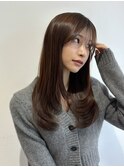【kumu】韓国風/レイヤーカット/透明感/ロング/艶感/グレージュ