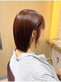 ブリーチなしWカラーで作るオレンジベージュ