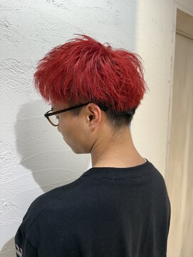 アジールヘア 池袋東口店(agir hair) ★夏爽やかアップバング◎メンズカット垢抜けダブルカラー　池袋