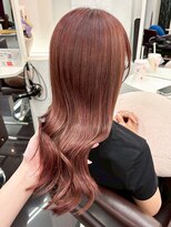 ミシェリー 新宿店(misherry)&nbsp;ハイトーン艶々美髪透明感ミルクティーピンクベージュ