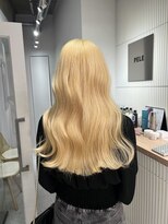 ペレ 渋谷(PELE)&nbsp;くびれヘア/アプリコットオレンジ/夏のヘアアレンジ/渋谷