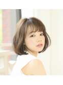 大人前髪ありボブ