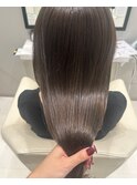 オリーブグレージュ*透明感カラー*髪質改善*ロングヘア*髪ドラ