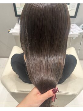 ケーツー あべのキューズモ-ル店(K-two) オリーブグレージュ*透明感カラー*髪質改善*ロングヘア*髪ドラ