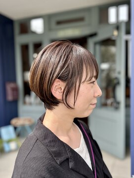 クセがあってもスッキリきれい！ショートボブ