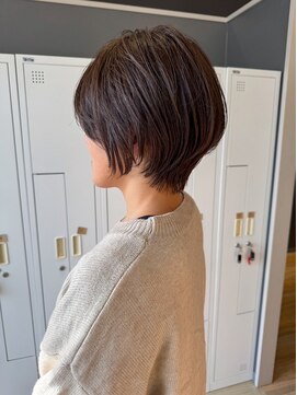 バランス ヘアーアンドアイラッシュ 野田店(balance.) 綺麗めショートボブ
