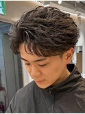 MEN’S HAIR/波巻ツイストスパイラル/フェザーパーマ/京都河原町
