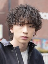 フィフスパーク(fifth PARK)&nbsp;緩めシャドウパーマシースルーラウンドマッシュ短めルーズパーマ