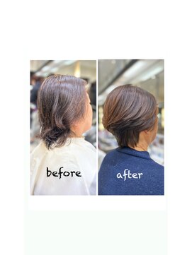 女髪の時間 毎朝のお手入れが楽になる！大人女性ショート。