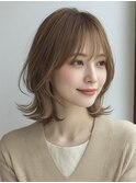 ミディアムレイヤー白髪ぼかし脱白髪染め30代40代50代60代♪