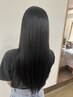 【OggiOttoヘッドスパトリートメント付】縮毛矯正+カラー