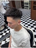 リバースセンターパートニュアンスパーマニュアンスウルフダウ T