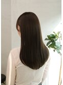 酸性ストレート×オリーブグレージュ