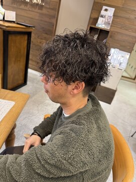 ラランジェ 広島本通り店(LARANJE) 無造作カールがかっこいいメンズパーマ