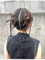 ミラ(Mila) ボブからのツインカチモリアップヘア☆