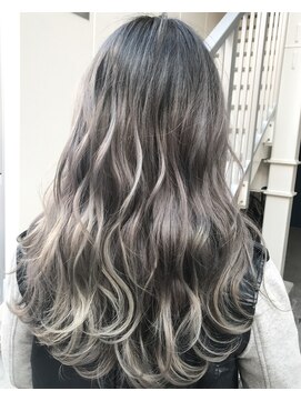 バンクスヘアー(BANK'S HAIR) white silver gradation