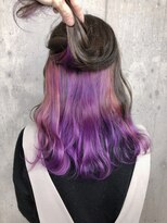 サロンドミルク 原宿(salon de MiLK)&nbsp;インナーアクセントカラーラベンダー＆ピンクベージュ