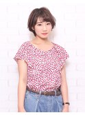 かわいさアップの小顔ボブ