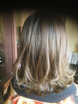 ヘアーエヌプラス (HAIR N+)&nbsp;ミディアムボブ外ハネ巻き＆ミックス巻き4