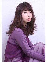 フロール(florun)&nbsp;ピンクブラウン×ウェーブ巻き