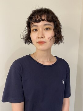 アローム(alom) ボブ×パーマ