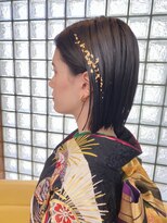 ミネヘアアンドメイク高知店 金箔ヘア