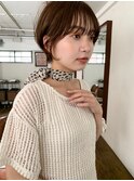 fit感のあるショート/顔周りカット/アースカラー◎20代30代