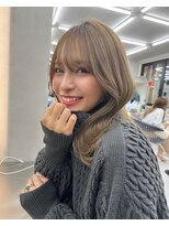 ロンド マーレ 天神大名店(Lond mare)&nbsp;韓国くびれヘア/ミディアムヘア/韓国ヘア/ココアベージュ