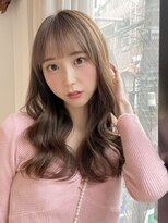 フォルテステラ(FORTE STELLA)&nbsp;韓国前髪顔まわり×ショコラアッシュふんわりカール【髪質改善】