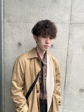 マール 矢場町(MARL) 波巻きスパイラルパーマツイストスパイラルパーマメンズマッシュ