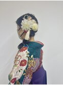 【BelleCoupes】サイド編み下ろし 袴着付けヘアセット大阪天王寺