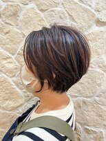 アムネシア 三軒茶屋(AMNESIA)&nbsp;耳だしショート/ダークグレージュ/マニッシュショート