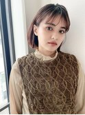 くびれヘア小顔カット外ハネレイヤーボブ大人かわいい《池袋》